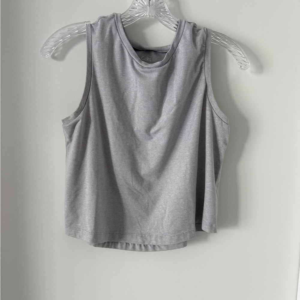 Athleta Girl Gray Uptempo Midi Tank Top